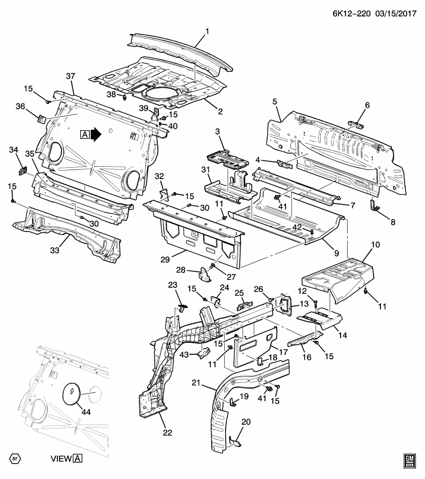 GM 84096806 Nut-Body Ground Wiring