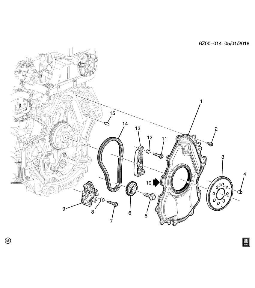 GM 12664232 RING-CR/SHF POSN SEN INR EXCITER