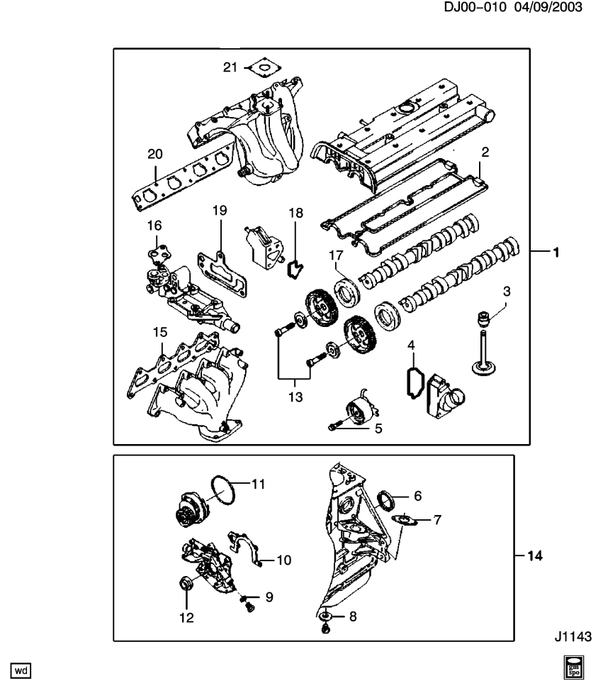 GM 90412459 Manifold Gasket