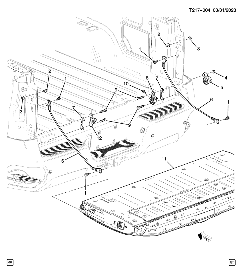GM 11546552 BOLT, PUBX E/GATE HGE