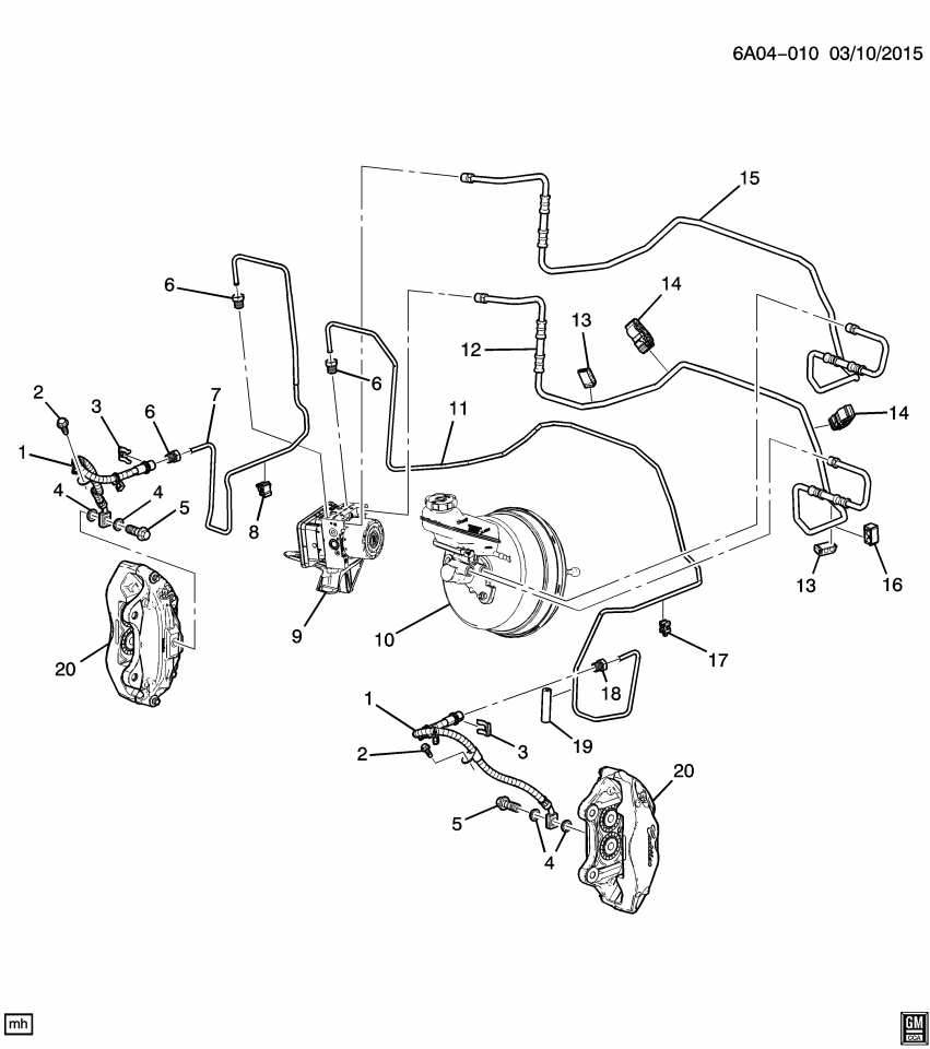 GM 20996892 Protector, Rear Brake Pipe
