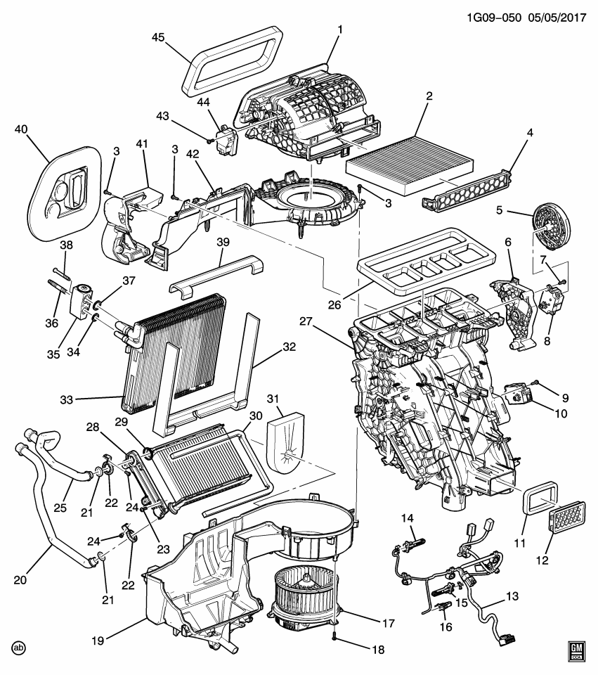 GM 22781048 Seal-Heater & A/C Evaporator & Blower Module