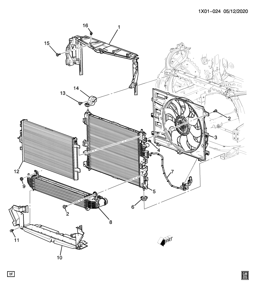 GM 84874726 HARNESS ASM-ENG COOL FAN WRG