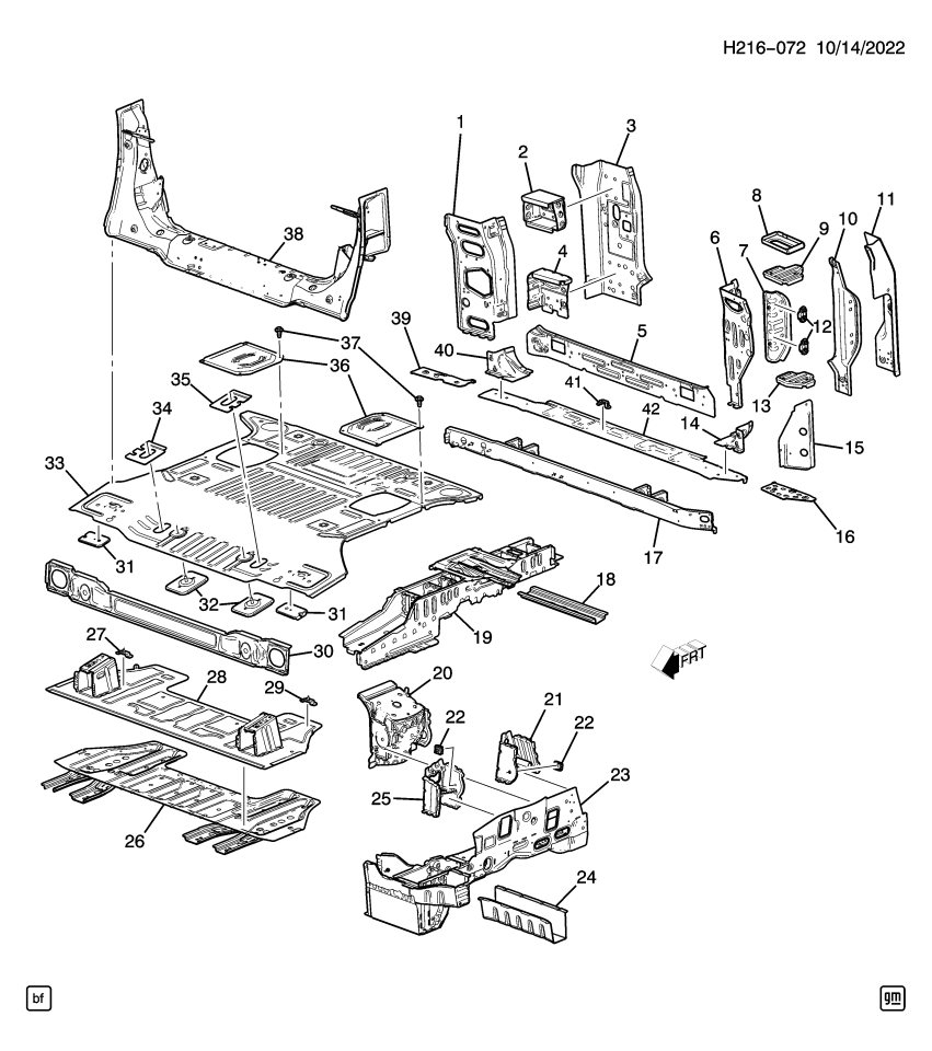 GM 85105715 PANEL-R/END