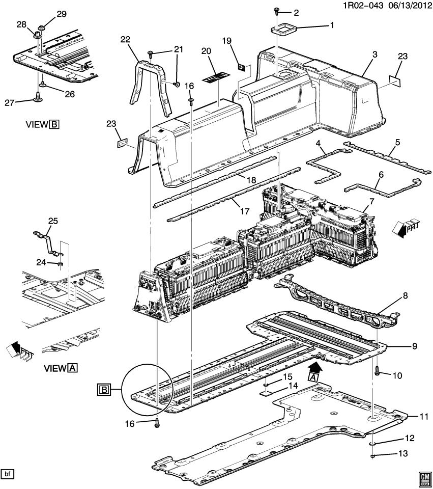 GM 22886096 Stud, Drive Motor Battery Support