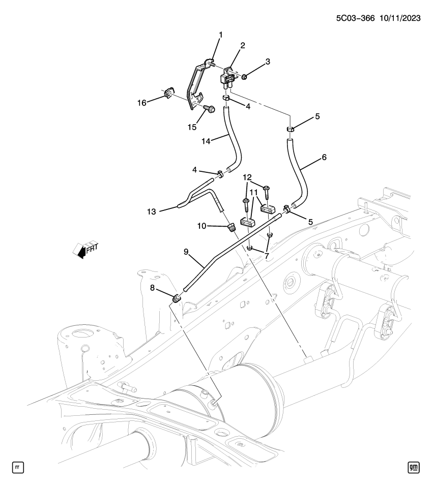 GM 40009113 SENSOR ASM-EXH PRESS DIFF