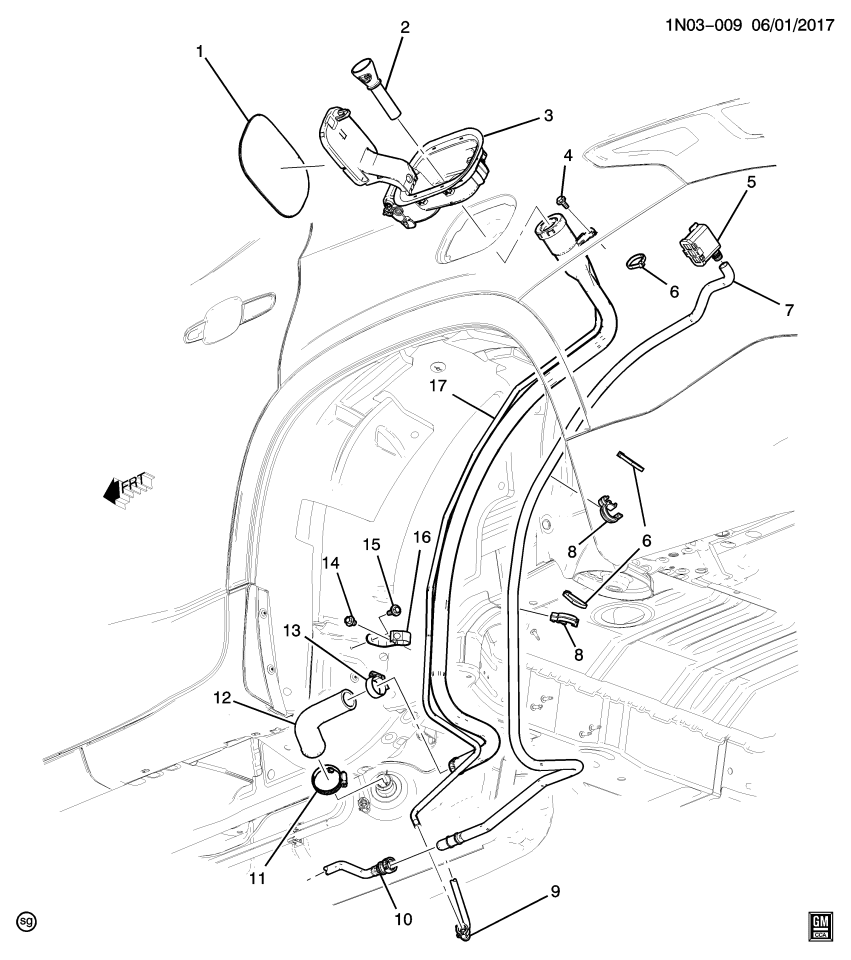 GM 84117925 Clip-Fuel Tank Filler Pipe