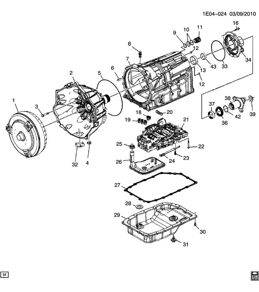 GM 24054652 SEAL KIT-A/TRNS SERV