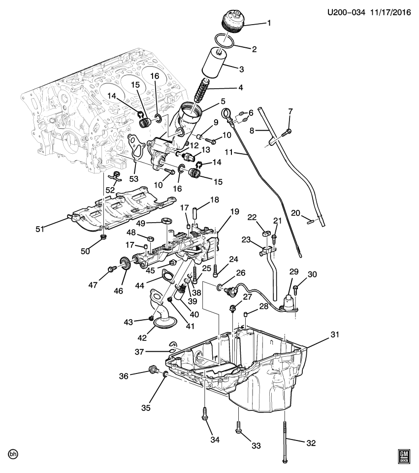 GM 12673652 Oil Pick-Up
