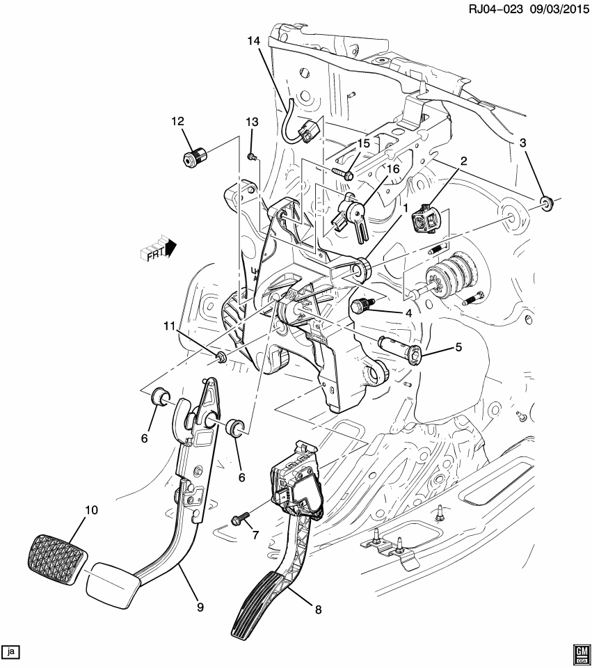 GM 42830179 PEDAL ASM-ACCEL