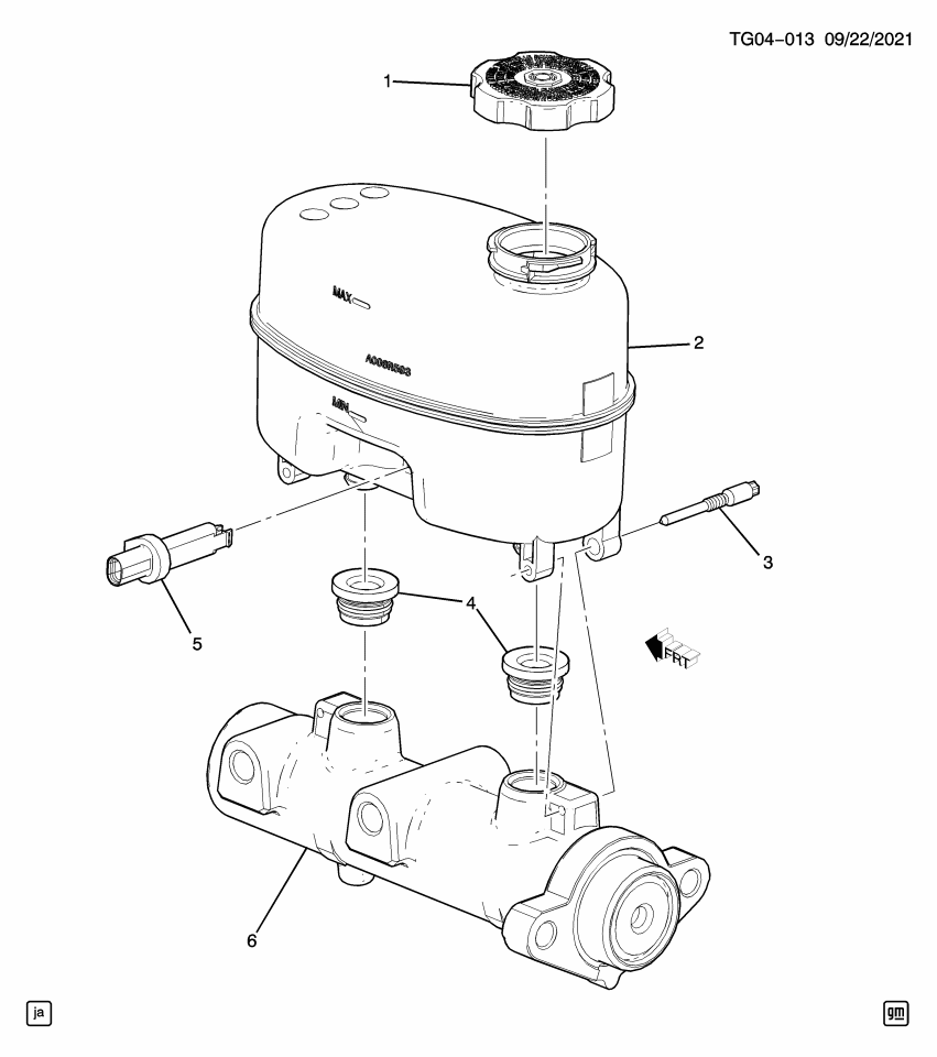 GM 19420968 SWITCH ASM, BRK FLUID LVL IND