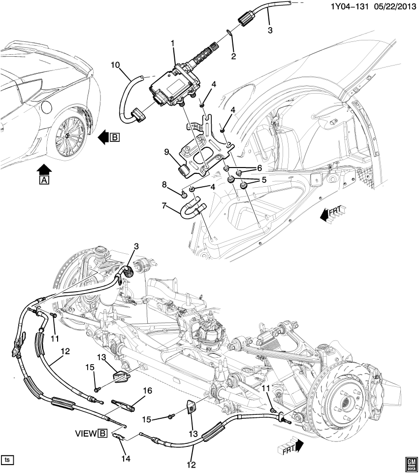 GM 22844862 Stud-Electronic Parking Brake Control Mod