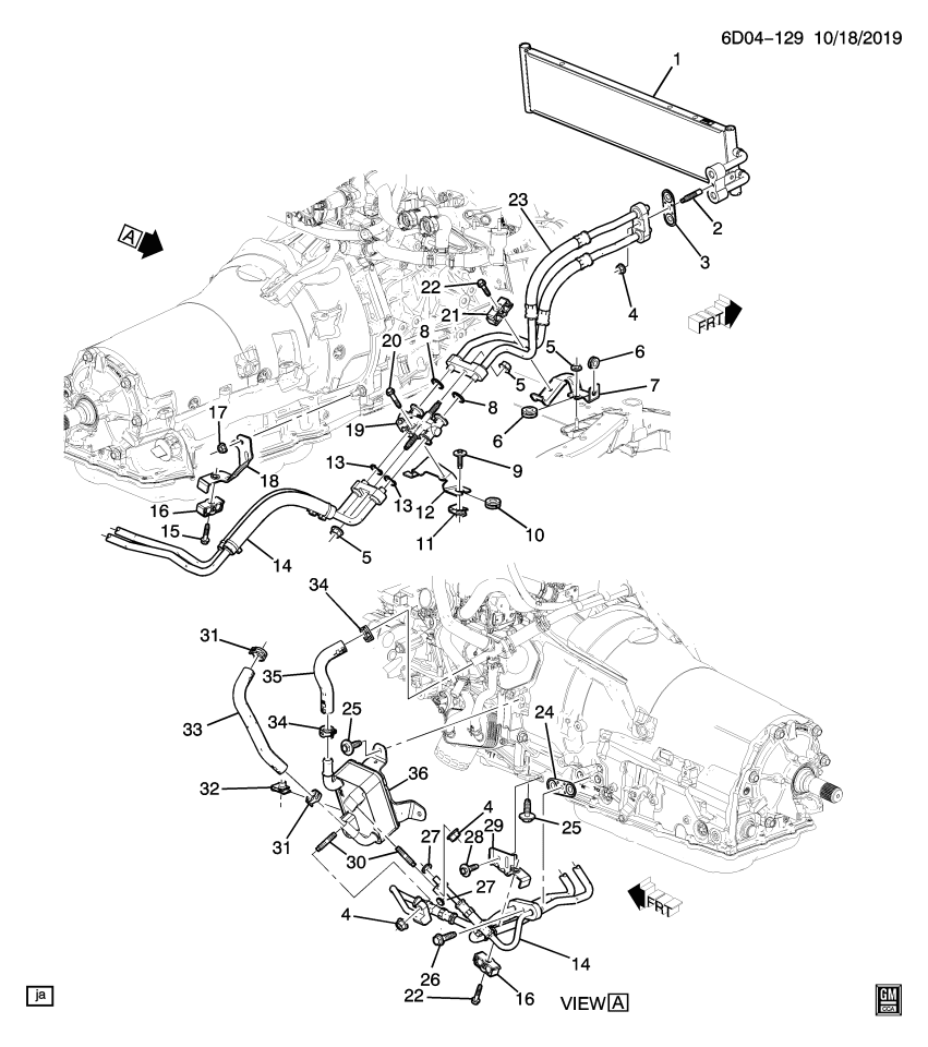 GM 84076957 BRACKET ASM-TRANS FLUID CLR PIPE
