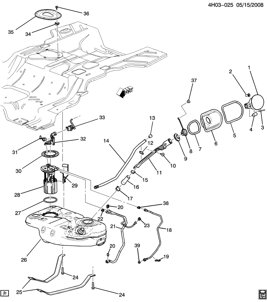 GM 15215800 Pipe Asm-Evap Emission Canister Purge Rear