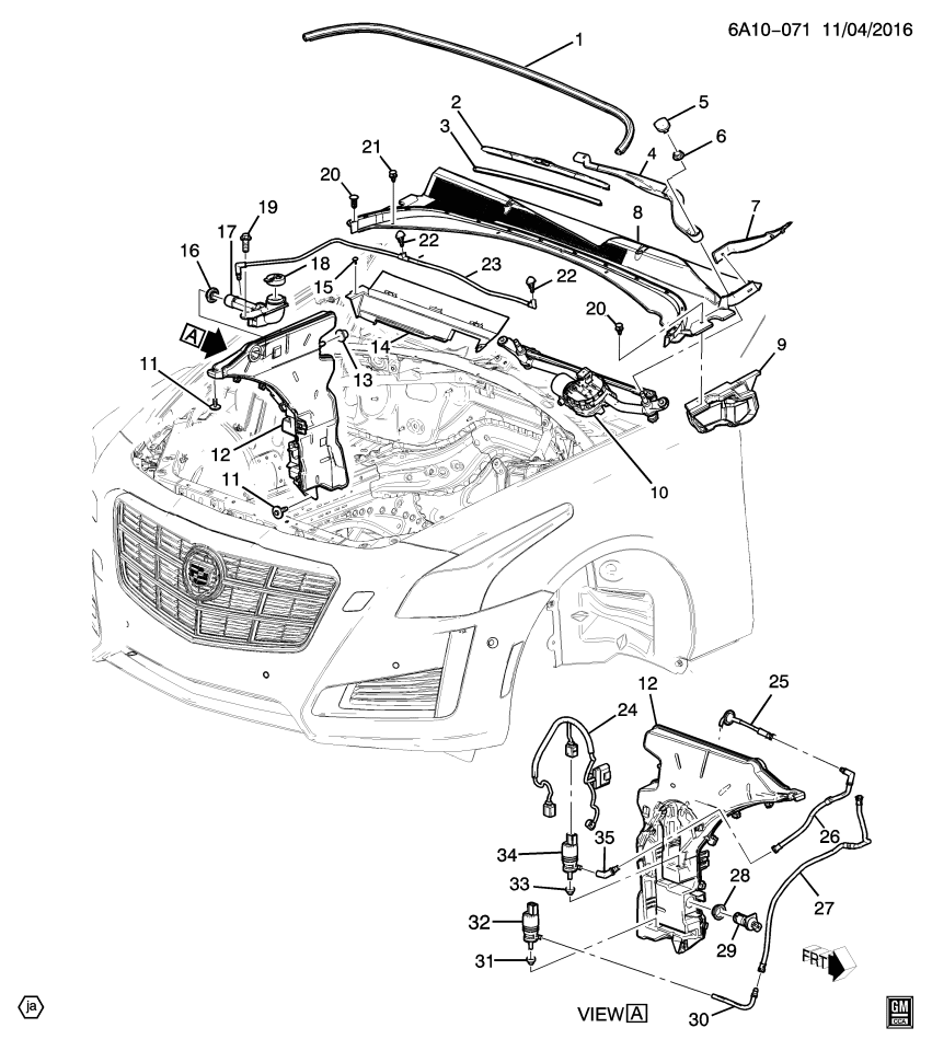GM 23314909 Connector-Rear Window Washer Nozzle Hose