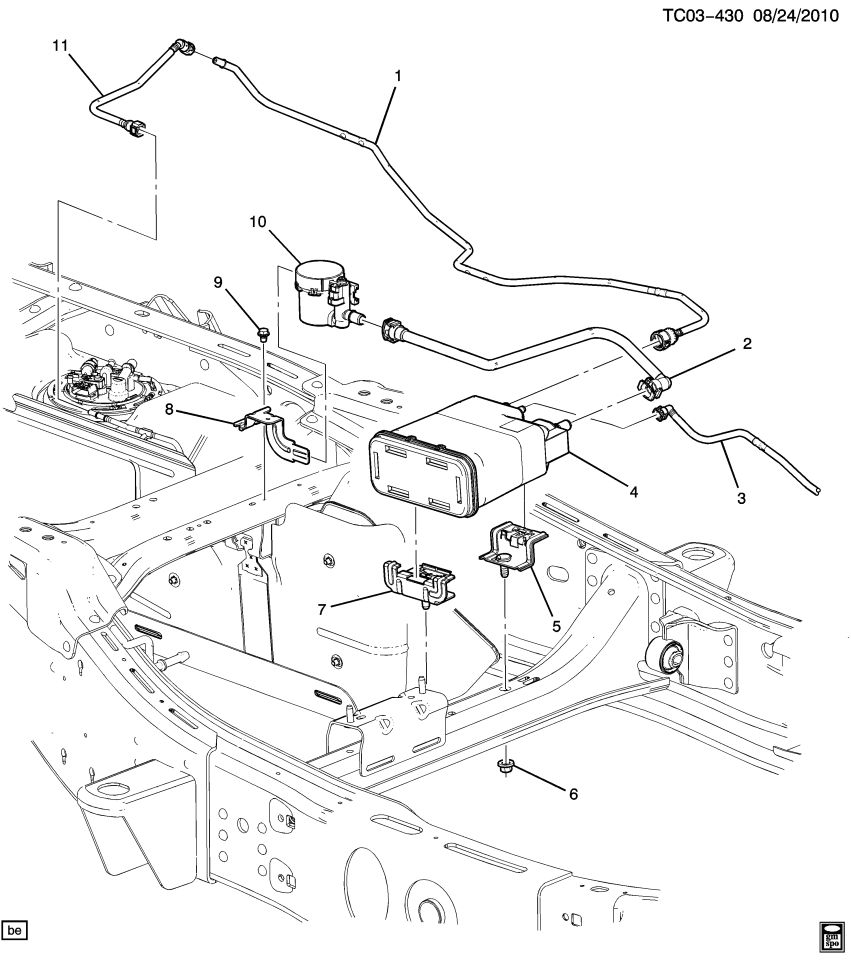 GM 23214753 Bracket-Evap Emission Canister Vent Solenoid Valve