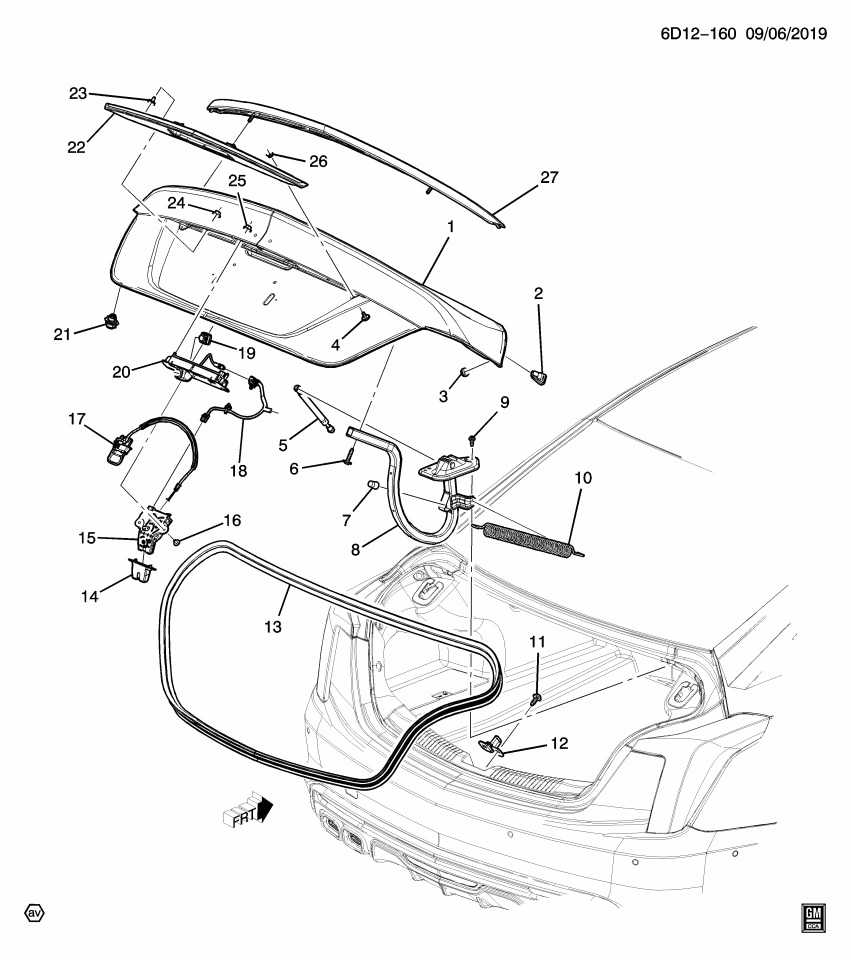 GM 11602299 Molding Assembly Nut