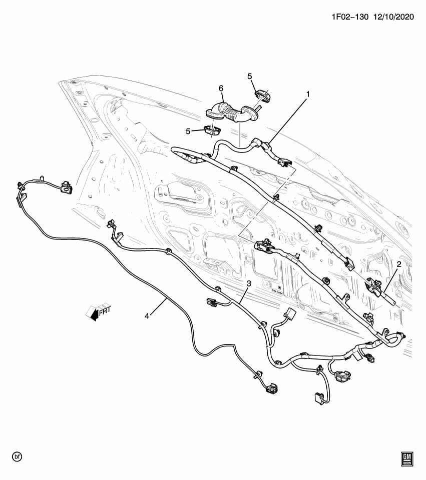 GM 42765244 HARNESS ASM-L/GATE JPR WRG