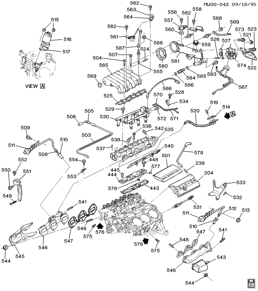 GM 24504909 Gasket-Vacuum Source Manifold