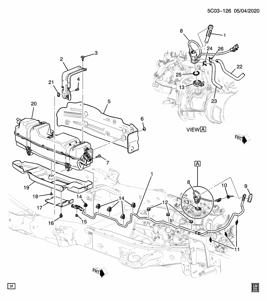 GM 84713558 INSULATOR ASM-EMIS RDCN FLUID EXH FRT PIP