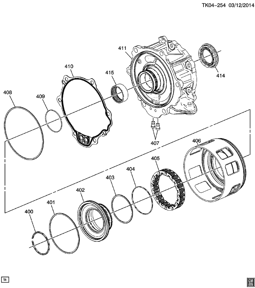 GM 24259367 Seal-1-2-3-4-5 Rev Clutch Piston (O-Ring)