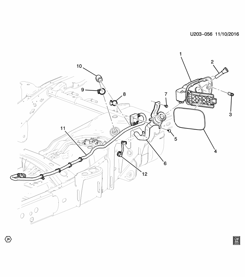GM 23285658 Hose Asm-Fuel Tank Filler Vent