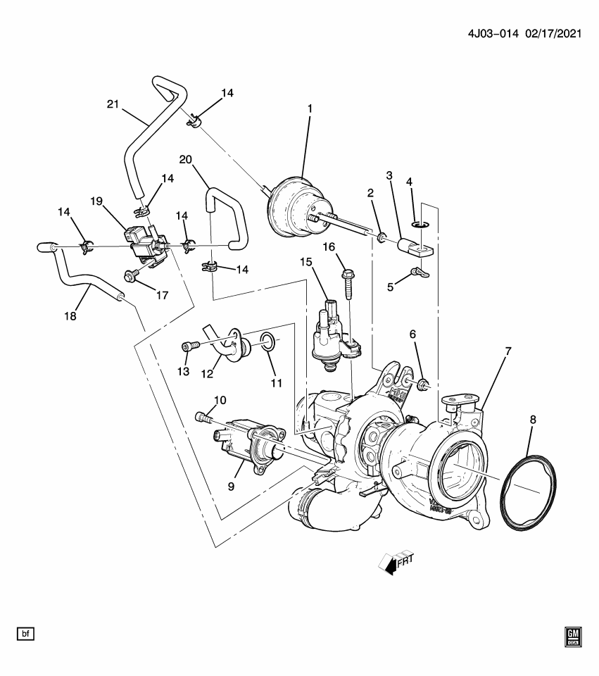 GM 12680114 Spring-Turbo Wastegate Actuator Rod