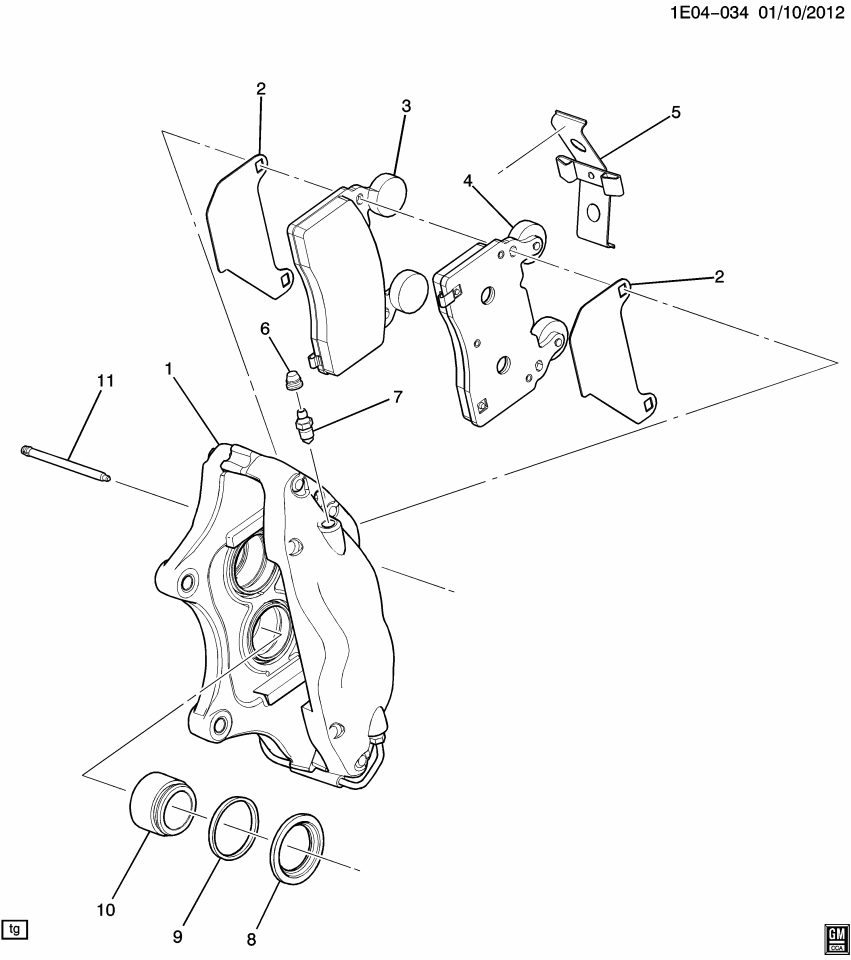 GM 92244294 Caliper Piston