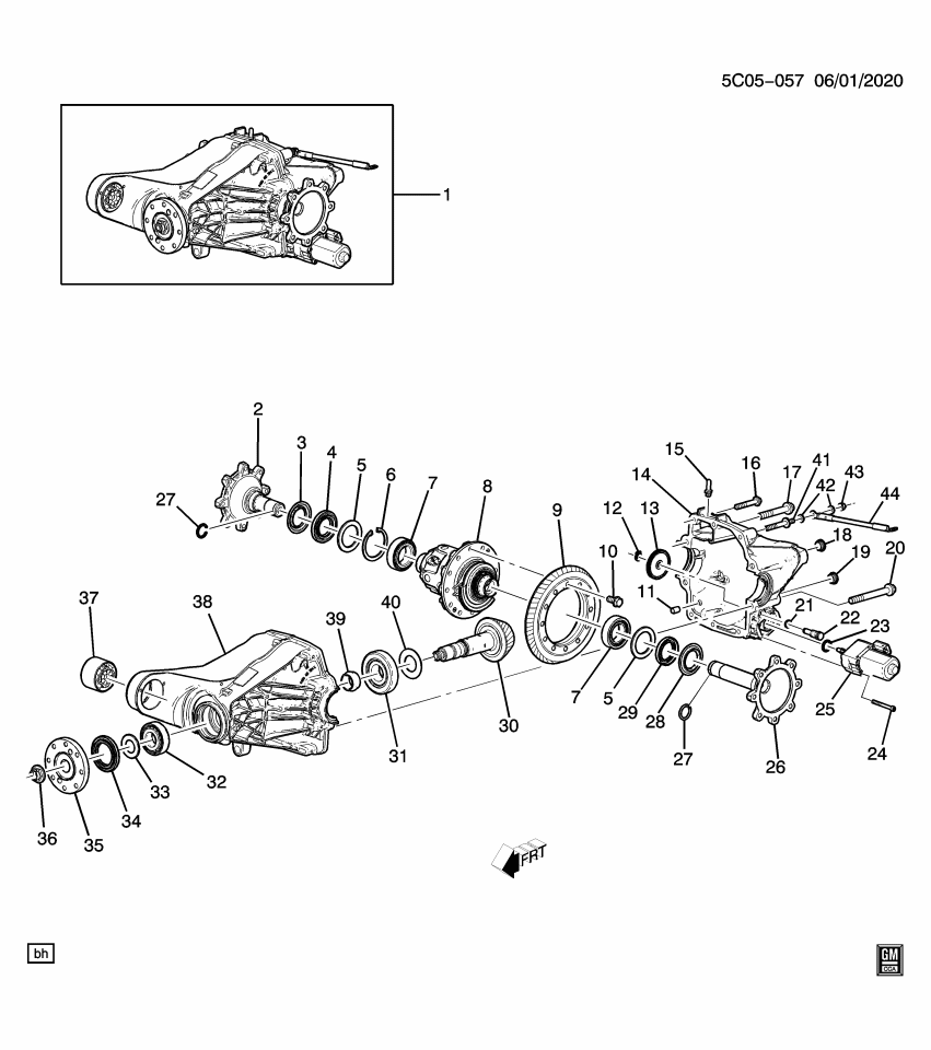GM 84881466 Pinion Bearings