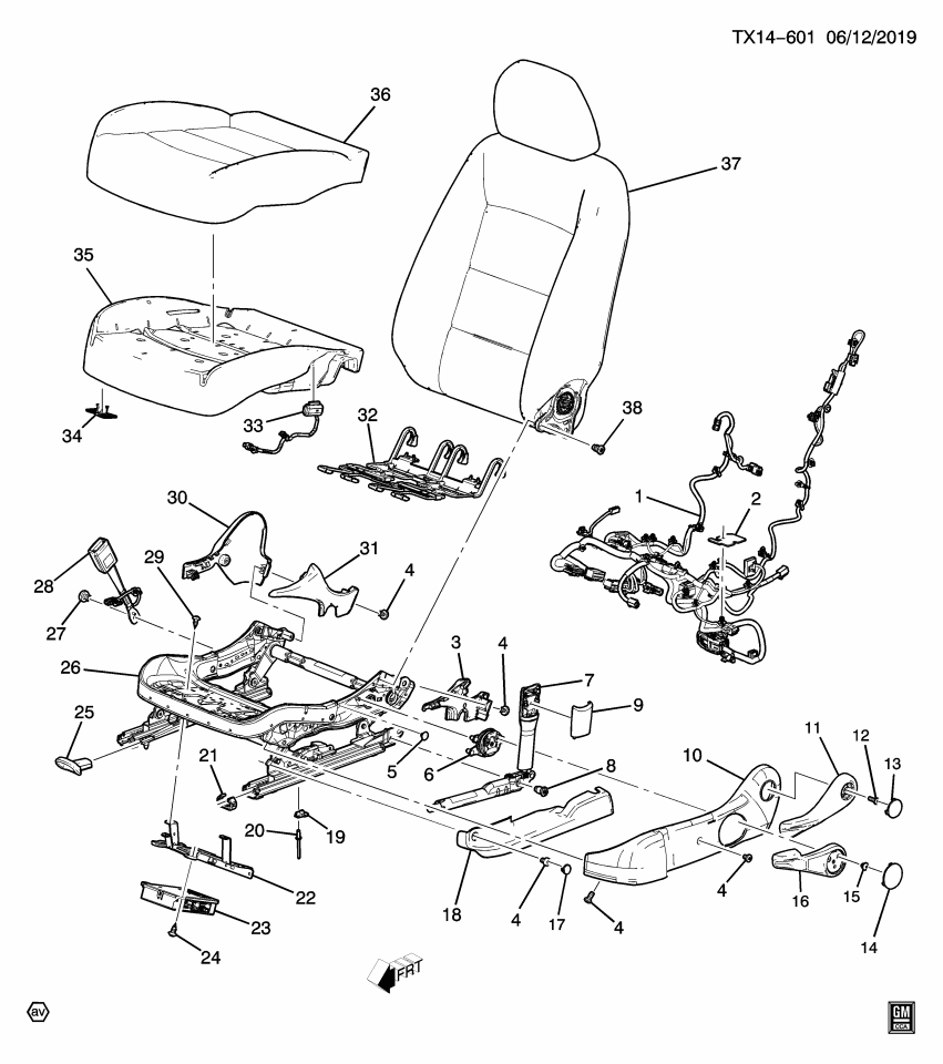 GM 84178757 Bracket-Front Seat Adjuster Memory Module