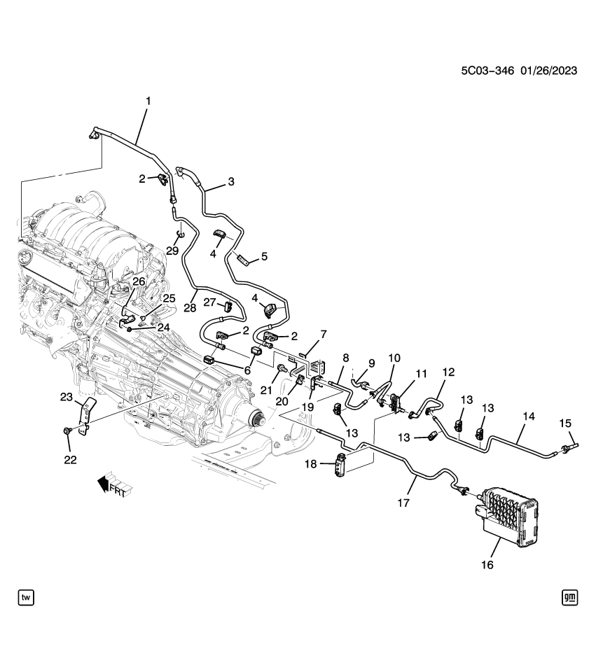 GM 84519851 HOSE ASM-EVAP EMIS
