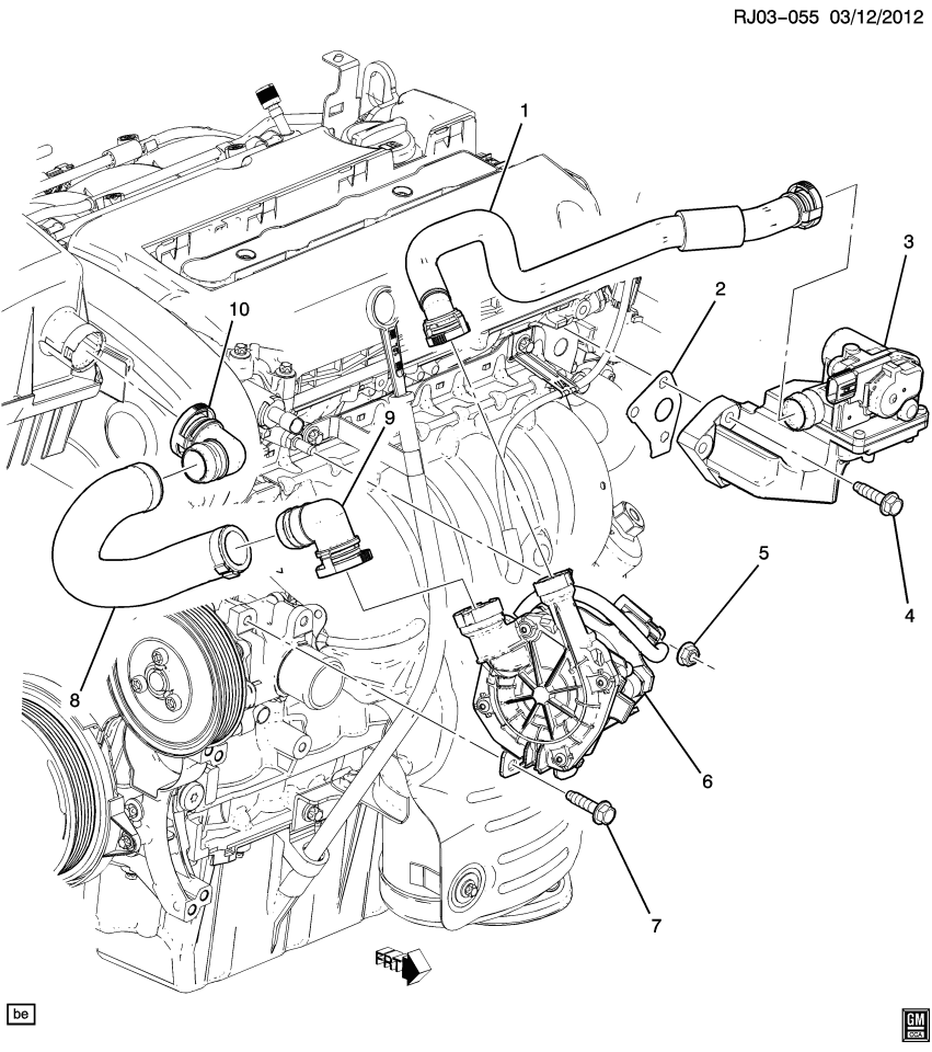 GM 95031899 Connector-Secondary Air Injection Pipe