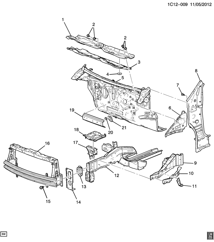 GM 96951459 Gasket-Clutch Master Cylinder Hole Cover
