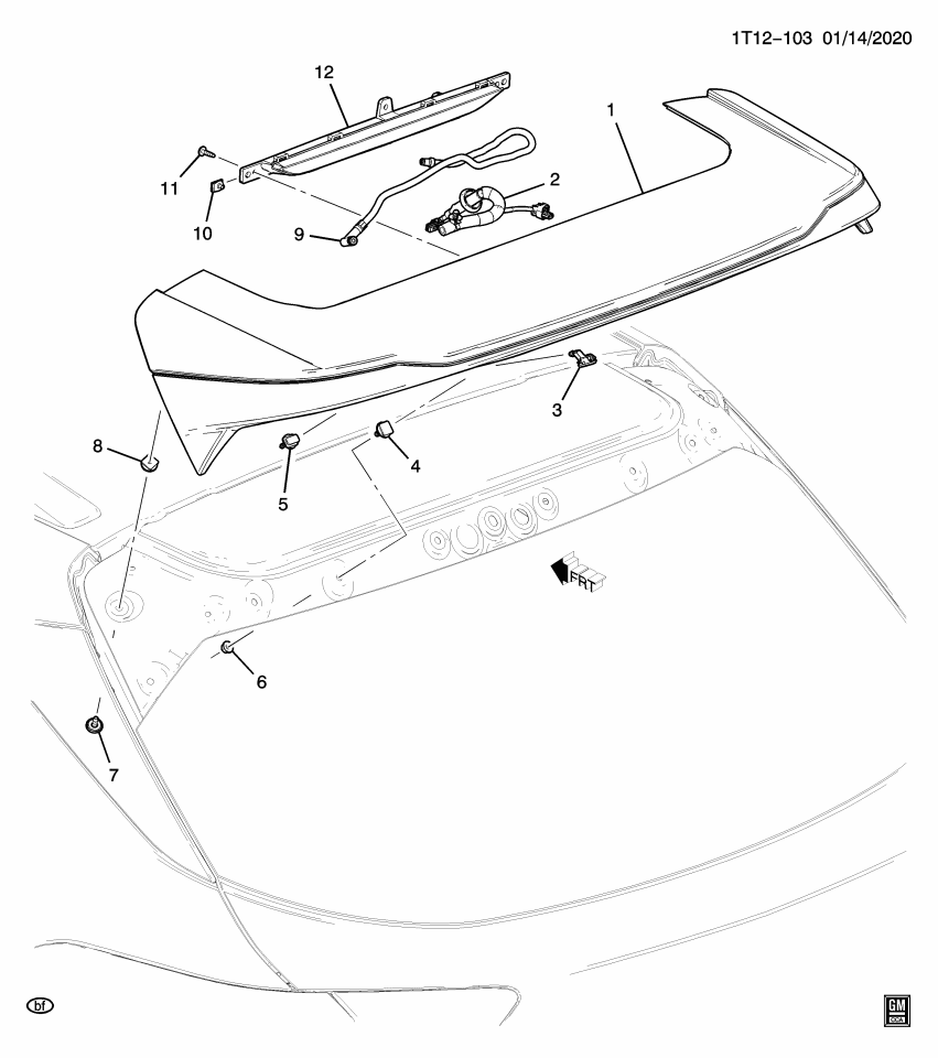 GM 42835859 HARNESS ASM-HIGH MT S/LP WRG