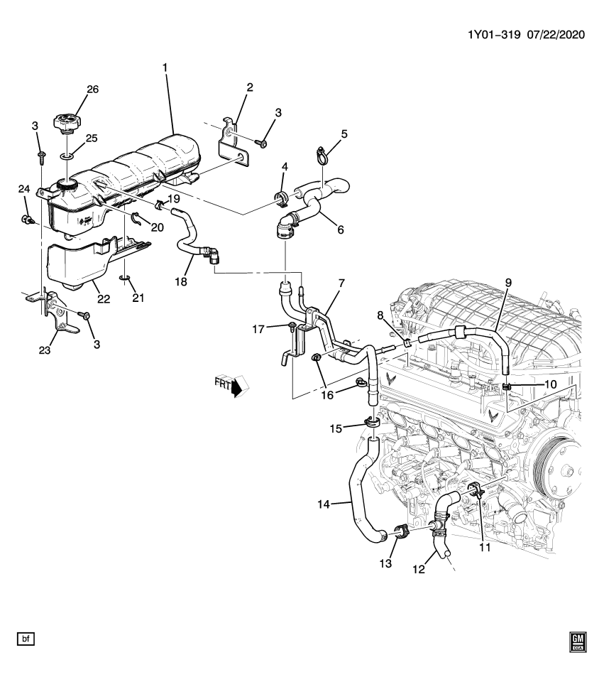 GM 84588884 SHIELD-RAD SURGE TK HT