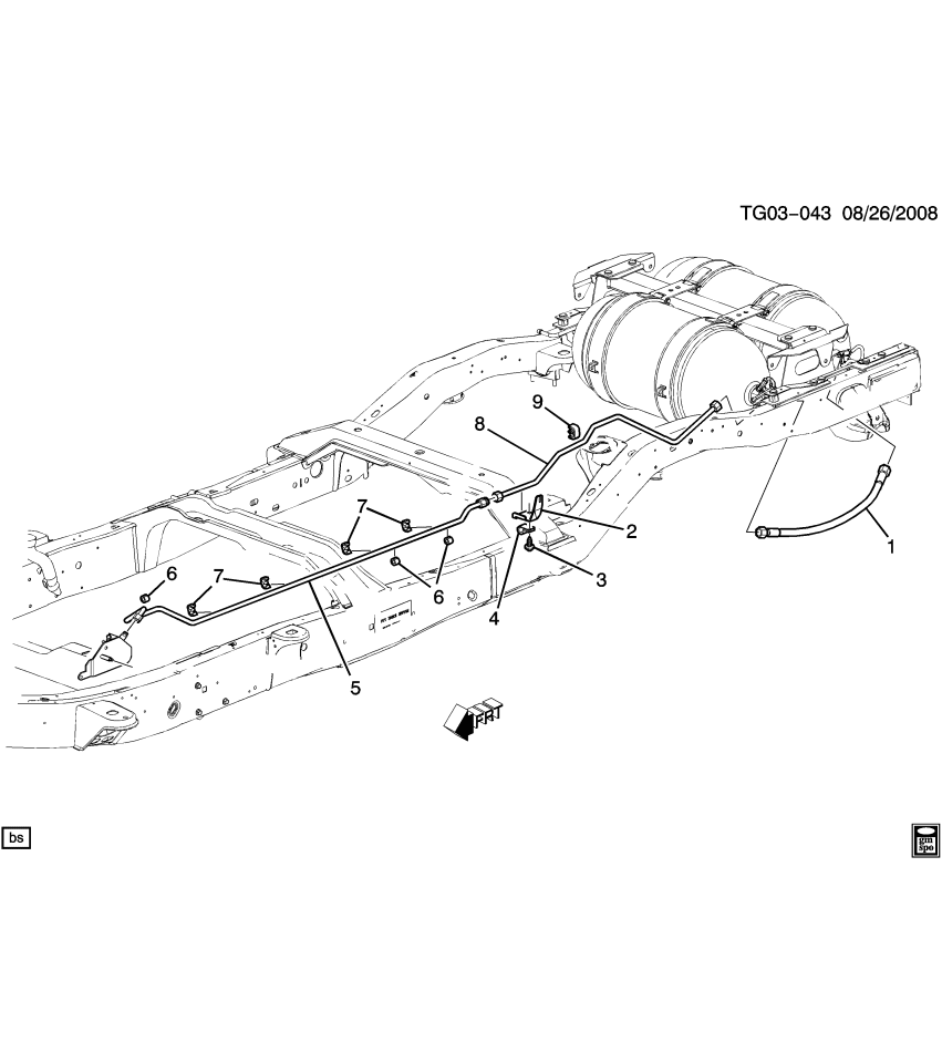 GM 52370415 Retainer-Cng & Fuel Feed & Return Pipe