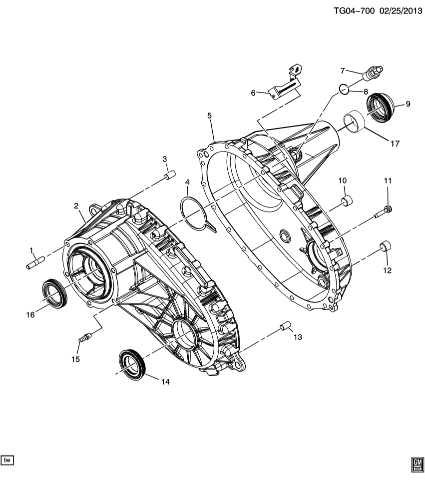 GM 88996517 Ring, Transfer Case Rear Output Shaft Rear Bearing Outer Retainer