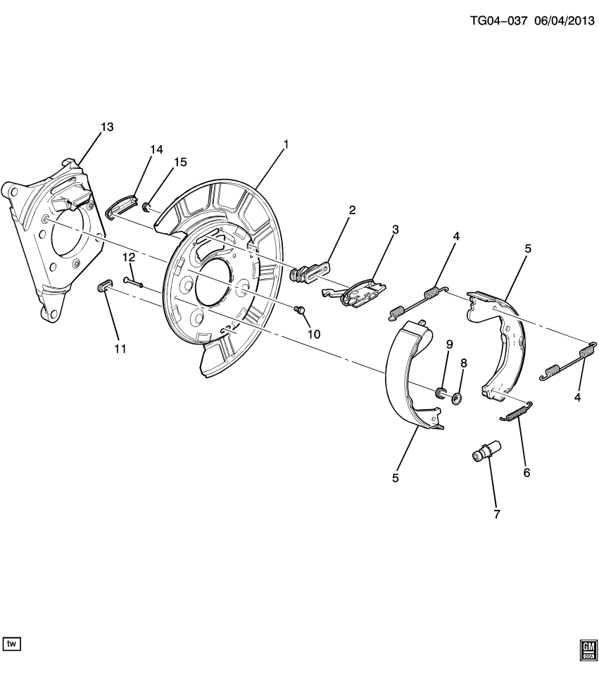 GM 84458462 BOLT/SCREW-PARK BRK