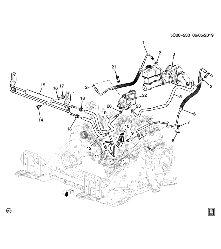 GM 84283010 BRACKET-P/S FLUID CLR