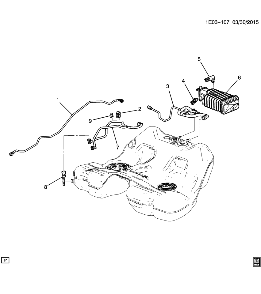 GM 92265122 Pipe Asm-Evap Emission Canister Purge