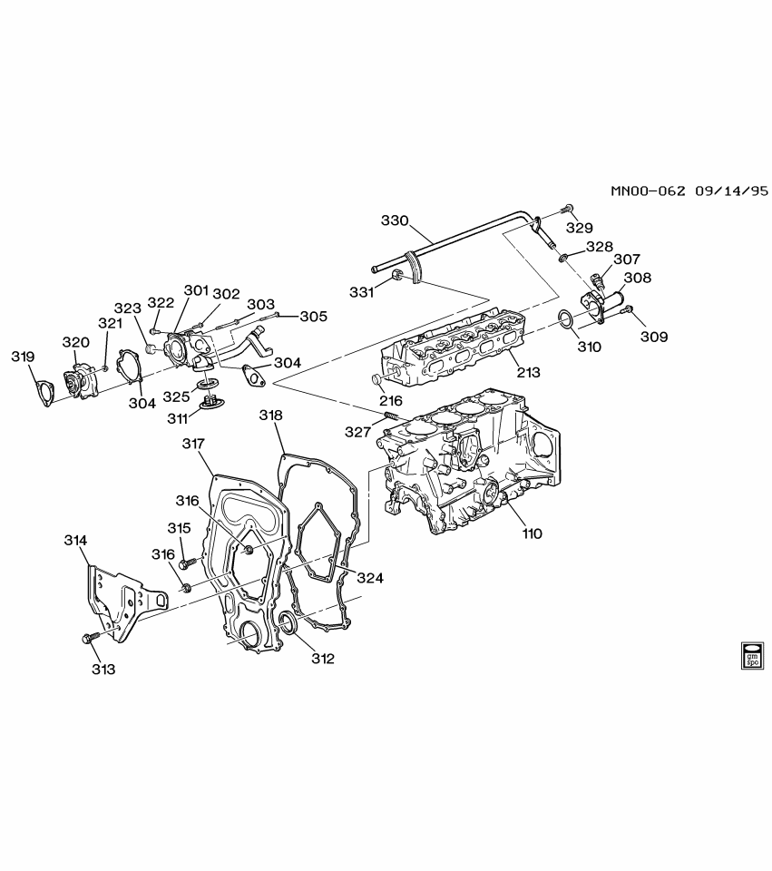 GM 12360463 Gasket Kit, Service Engine Install
