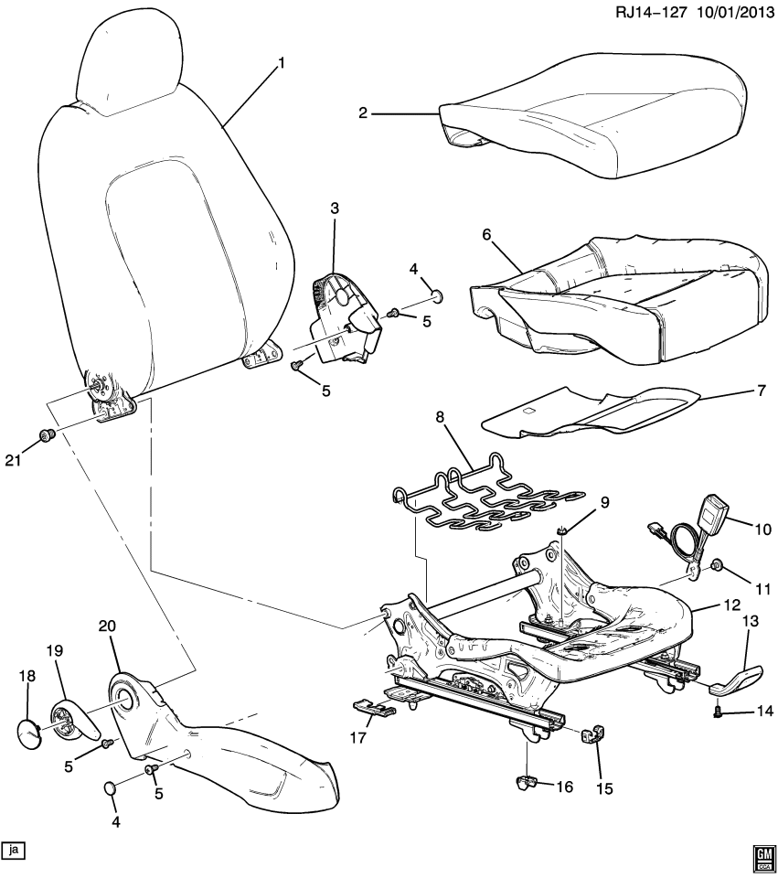GM 95077938 BOLT/SCREW-F/SEAT HTR CONT MDL BRKT