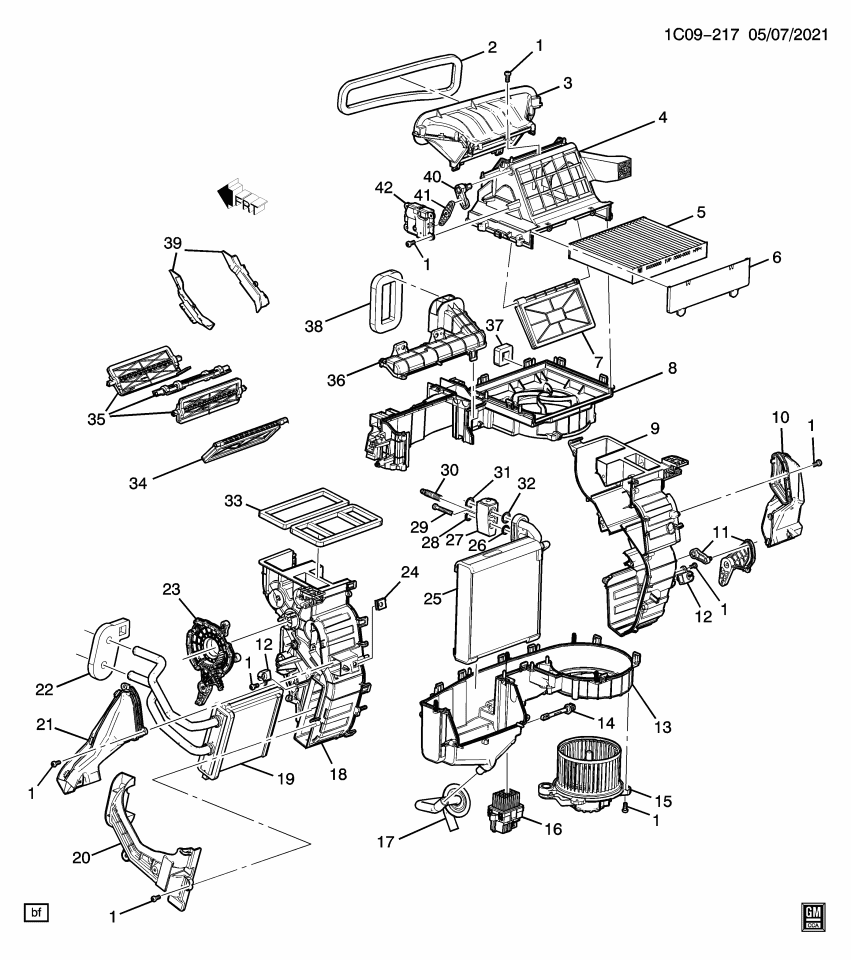 GM 95369810 Bolt/Screw-A/C Evaporator Bracket