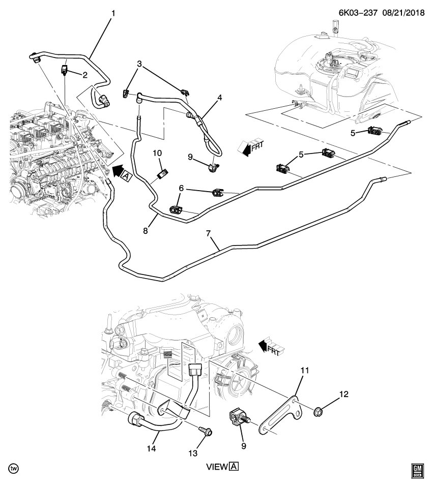 GM 55487421 High Pressure Line