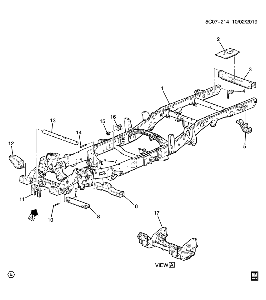 GM 11610921 BOLT, DRIVETRAIN & FRT SUSP FRM REINF