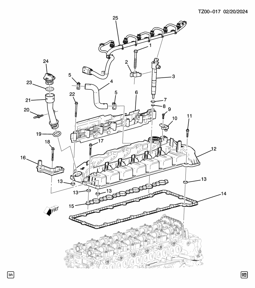 GM 40009103 HARNESS ASM-F/INJR WRG