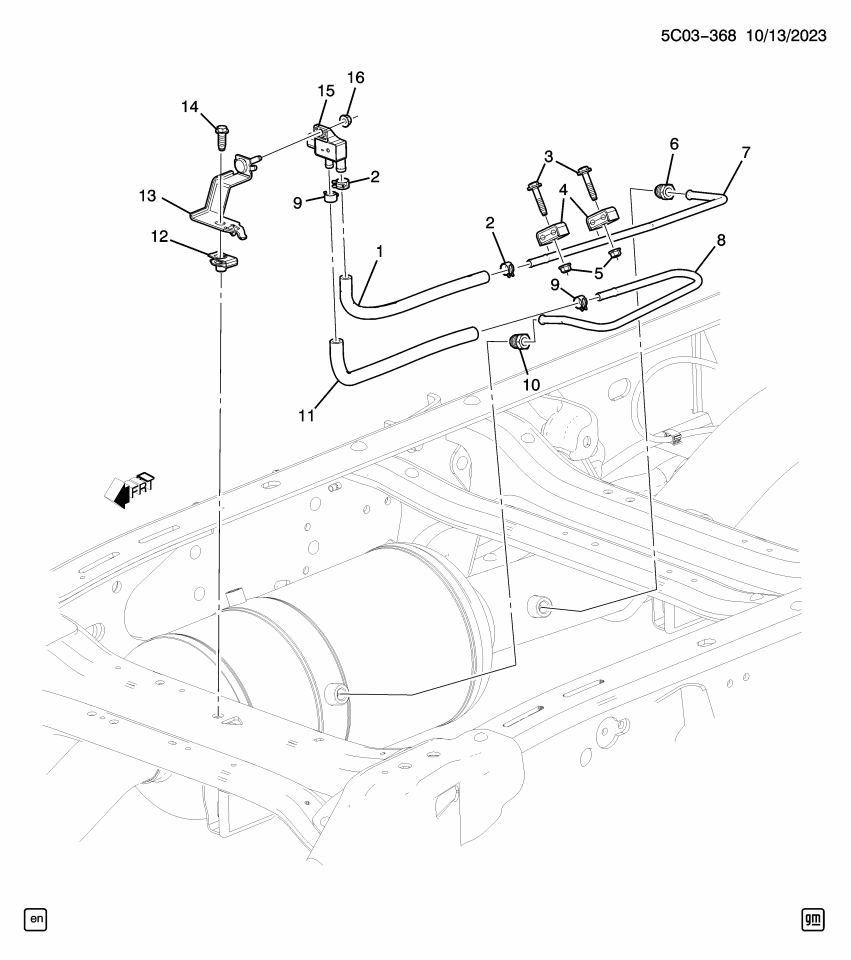 GM 86517346 PIPE ASM-EXH PRESS DIFF SEN