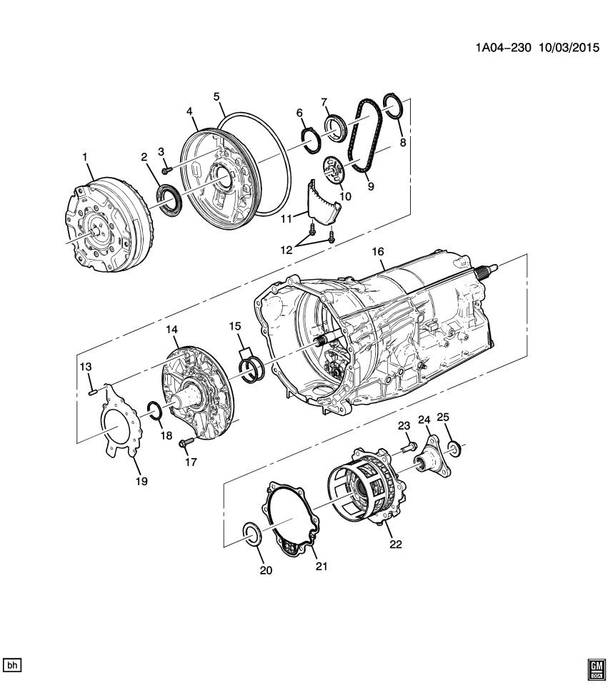 GM 24272883 Gasket-Automatic Transmission Front Support Cover