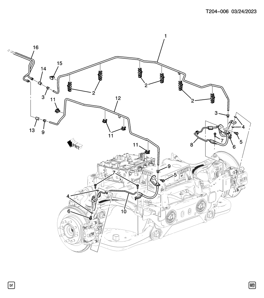 GM 85657562 HOSE ASM-RR BRK
