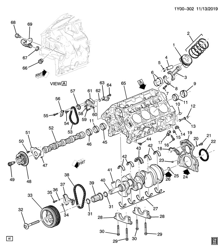 GM 12671007 Camshaft